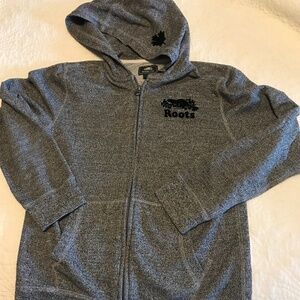 Roots Youth Dark Grey Kanga Hoodie - Youth Large (9-10 years)